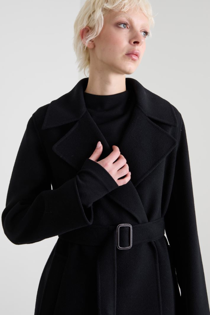 Long wool robe coat Intrend - 4