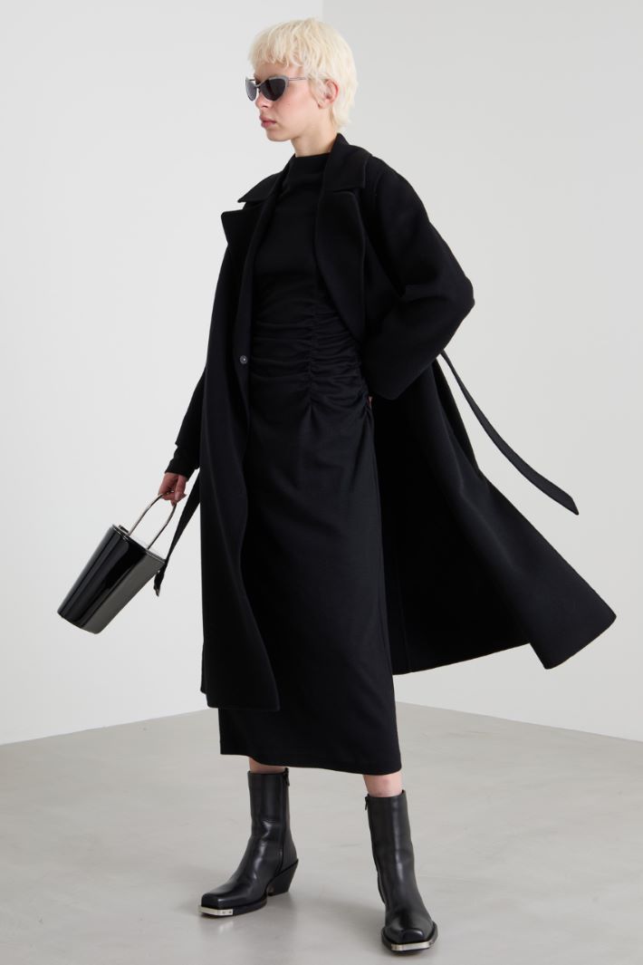 Long wool robe coat Intrend
