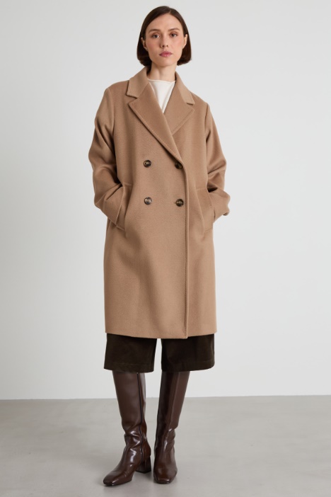 Cappotto in drap zibellinato