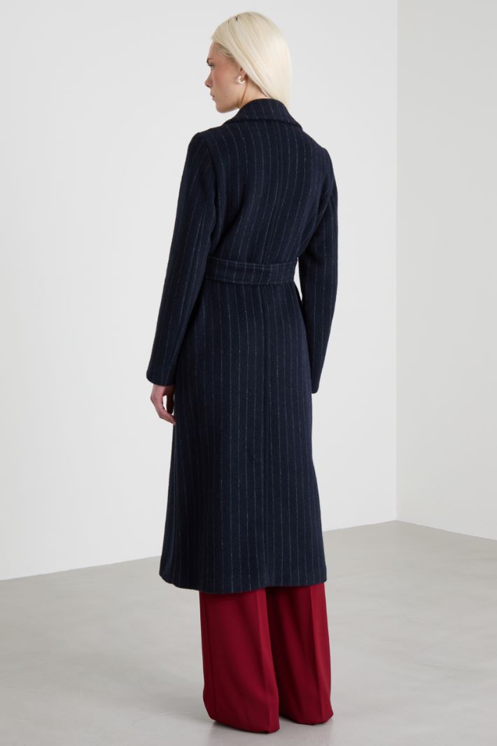 Pinstriped robe coat Intrend - 2