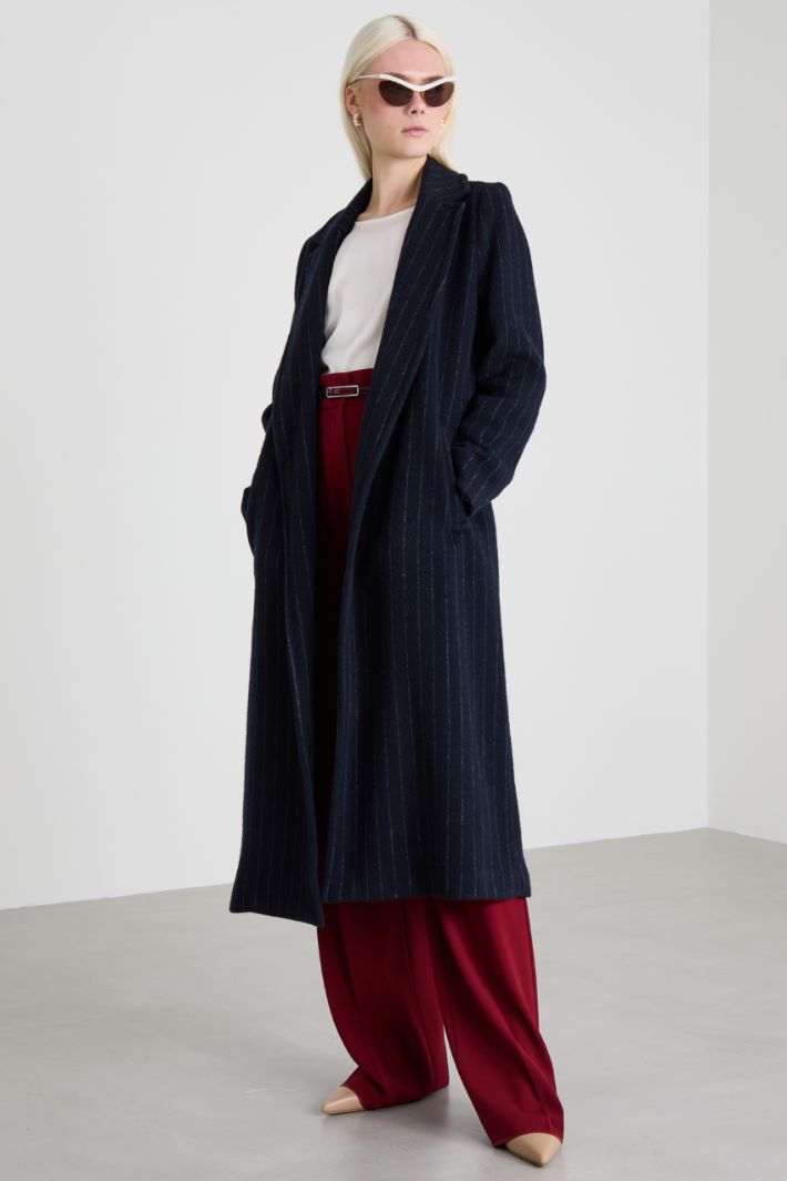 Pinstriped robe coat Intrend