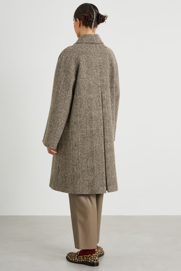 Cappotto in tweed di lana Intrend - 3