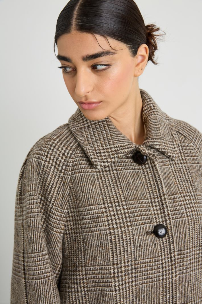 Cappotto in tweed di lana Intrend - 4
