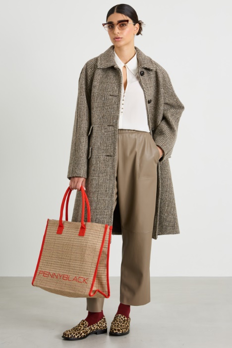 Cappotto in tweed di lana Intrend