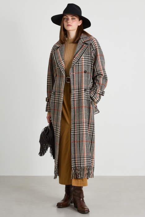 Batavia coat with fringes Intrend