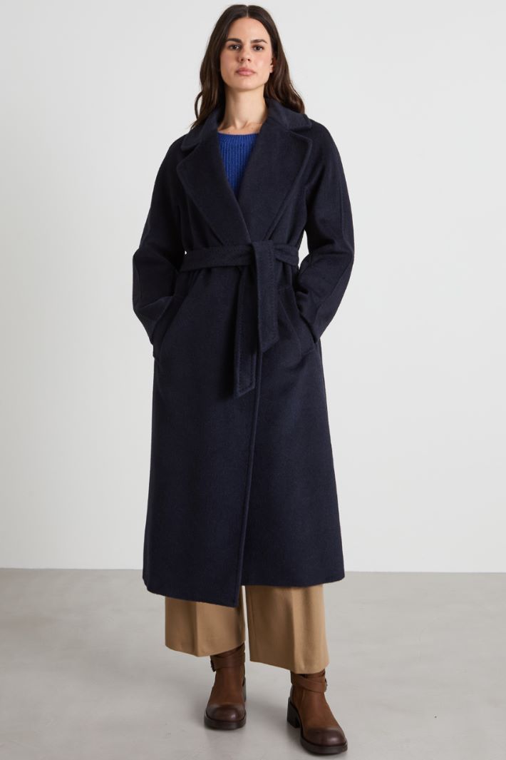 Wool and alpaca robe coat Intrend - 2