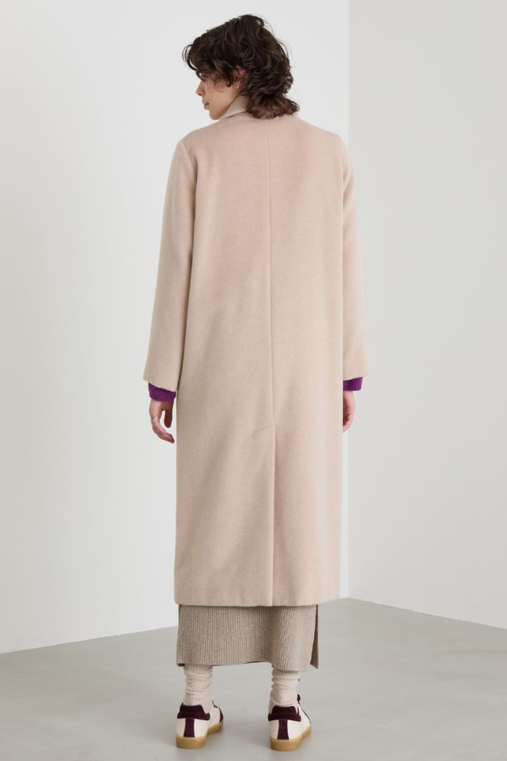 Cappotto doppiopetto in spazzolino Intrend - 3
