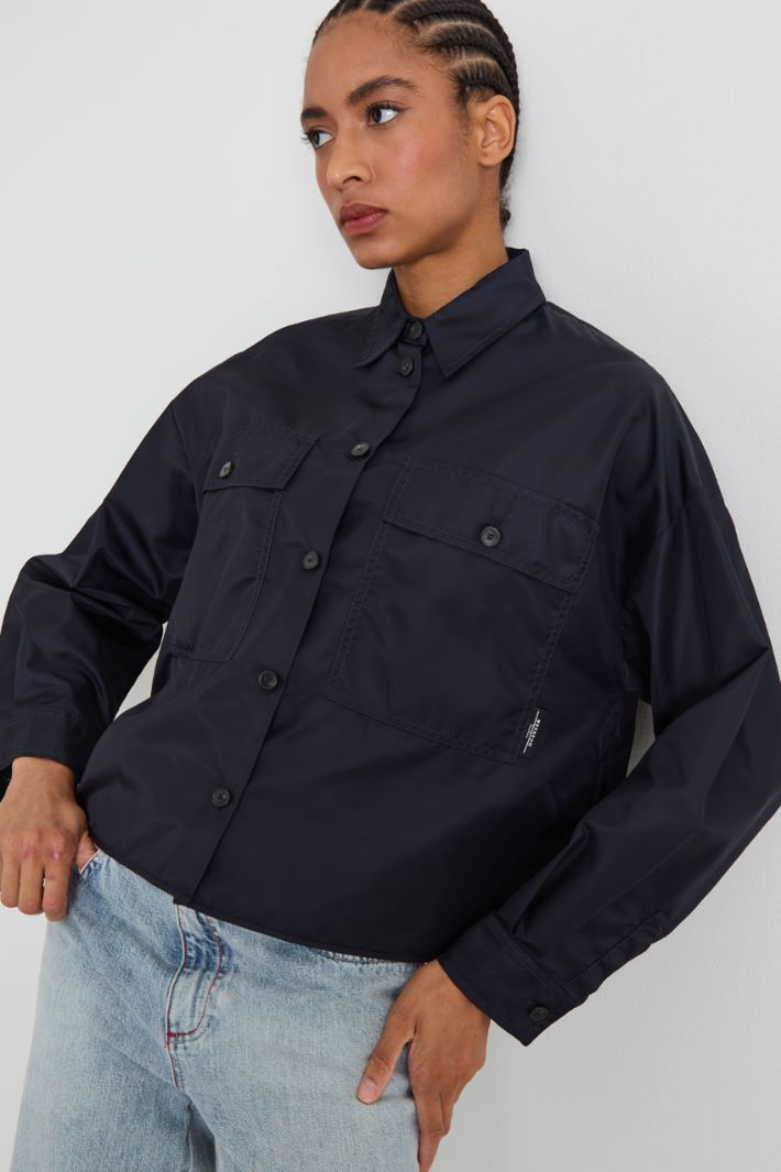 Short twill rain jacket Intrend - 3