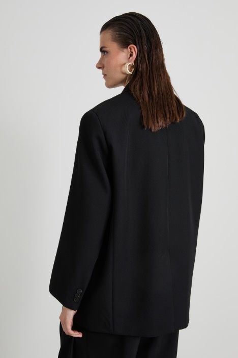 Blazer oversize in mista lana