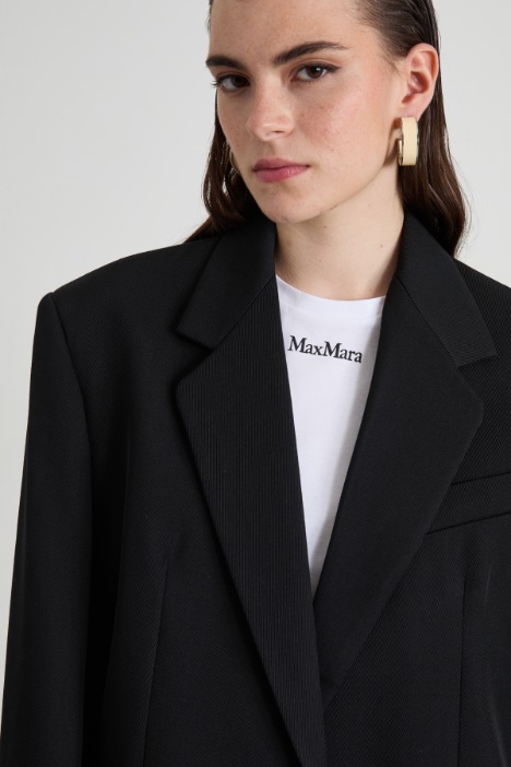 Blazer oversize in mista lana