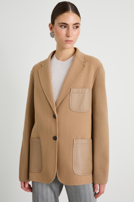 Single-breasted wool jacket Intrend
