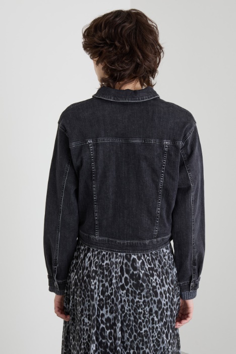 Giacca boxy in denim