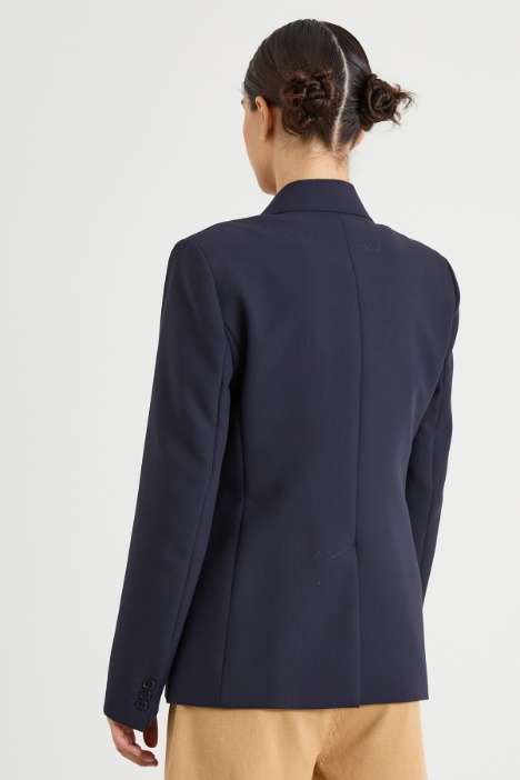 Blazer con rifinitura a puntino