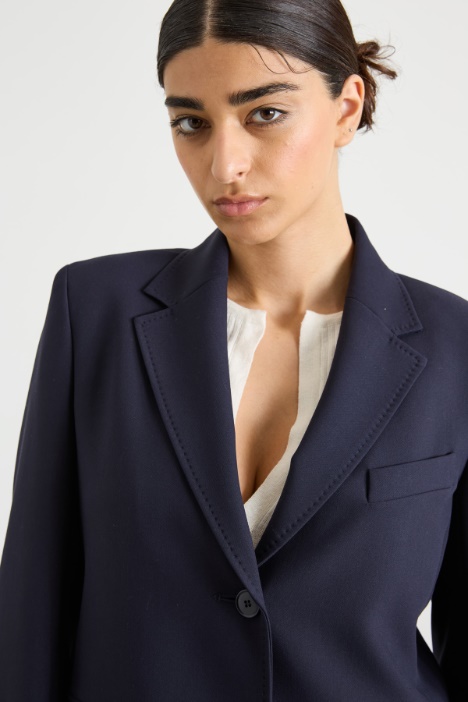 Blazer con rifinitura a puntino