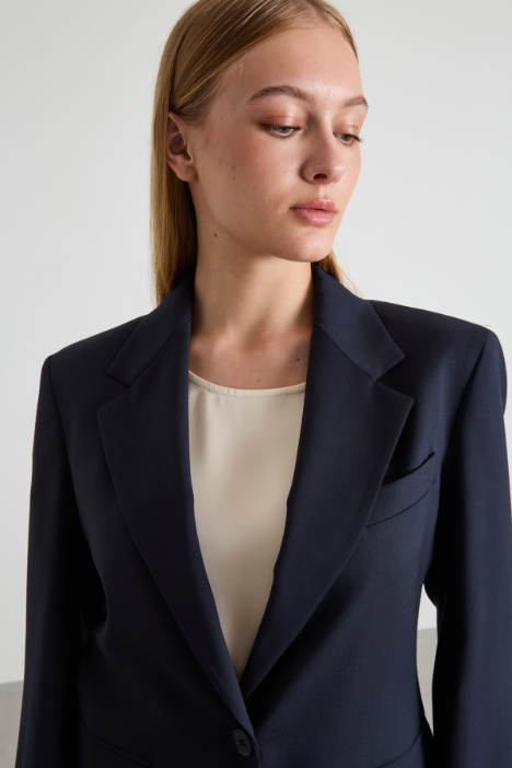 Blazer in tela di lana