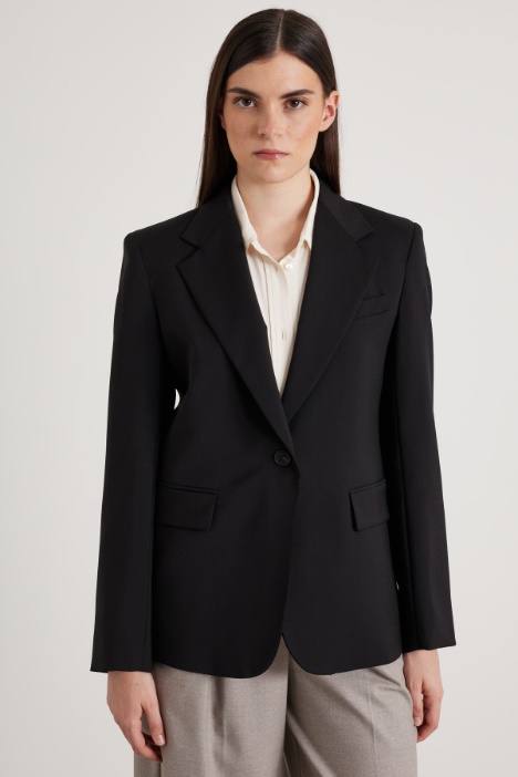 Wool canvas blazer Intrend