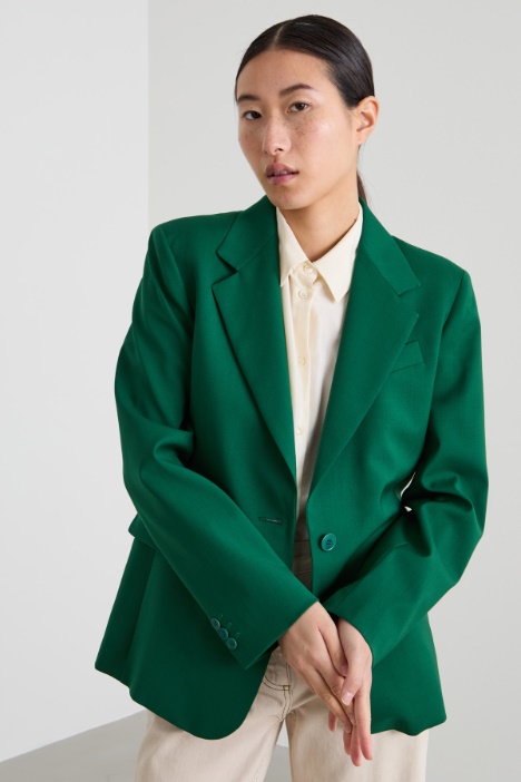 Blazer in tela di lana