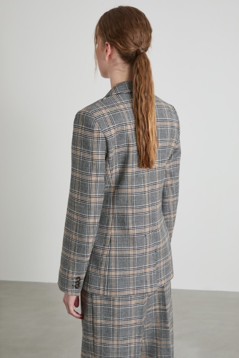 Blazer in batavia di lana