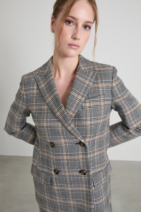 Blazer in batavia di lana