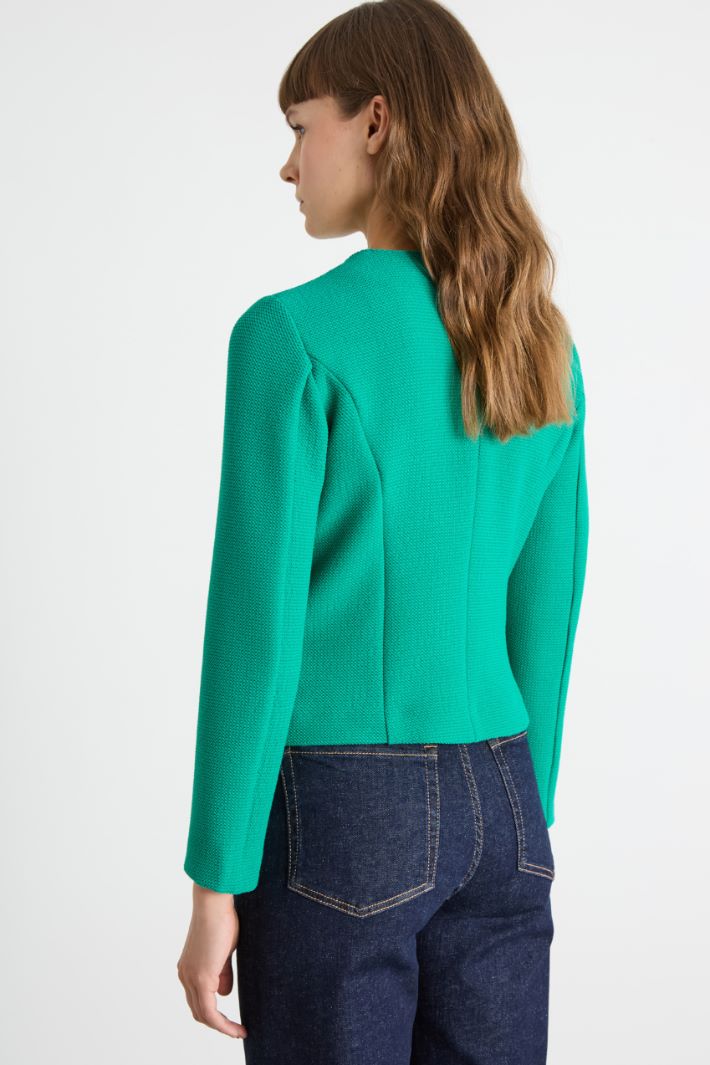 Short basketweave jacket Intrend - 4