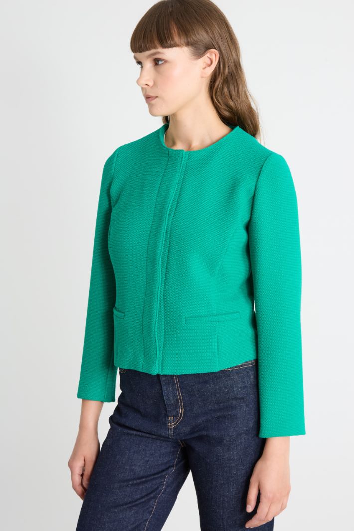 Short basketweave jacket Intrend - 2