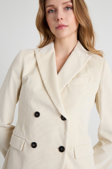 Blazer doppiopetto in velluto