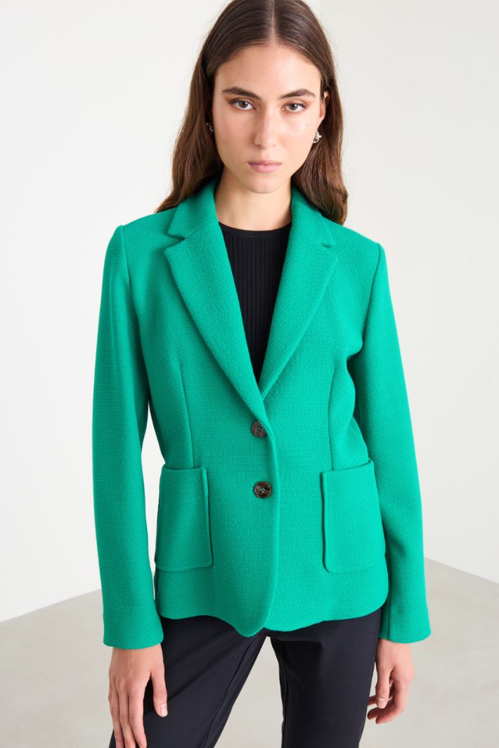 Basketweave blazer Intrend