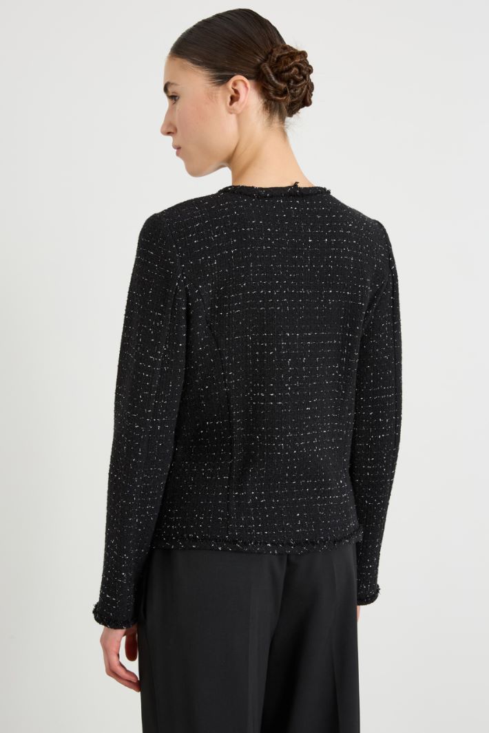 Giacca corta in tweed