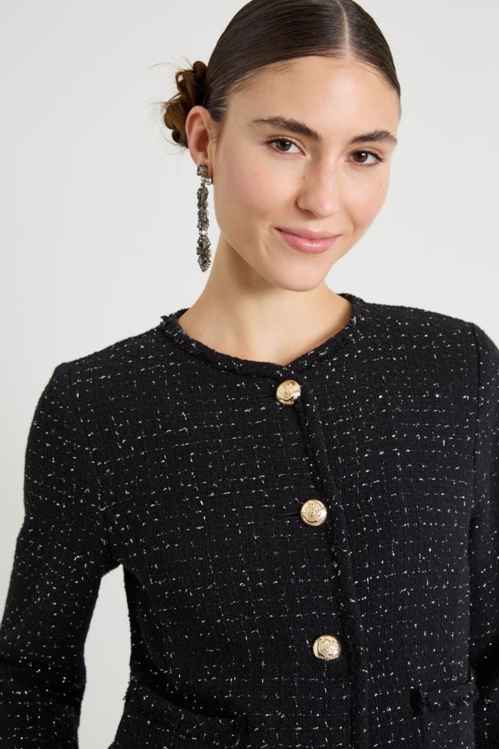Giacca corta in tweed