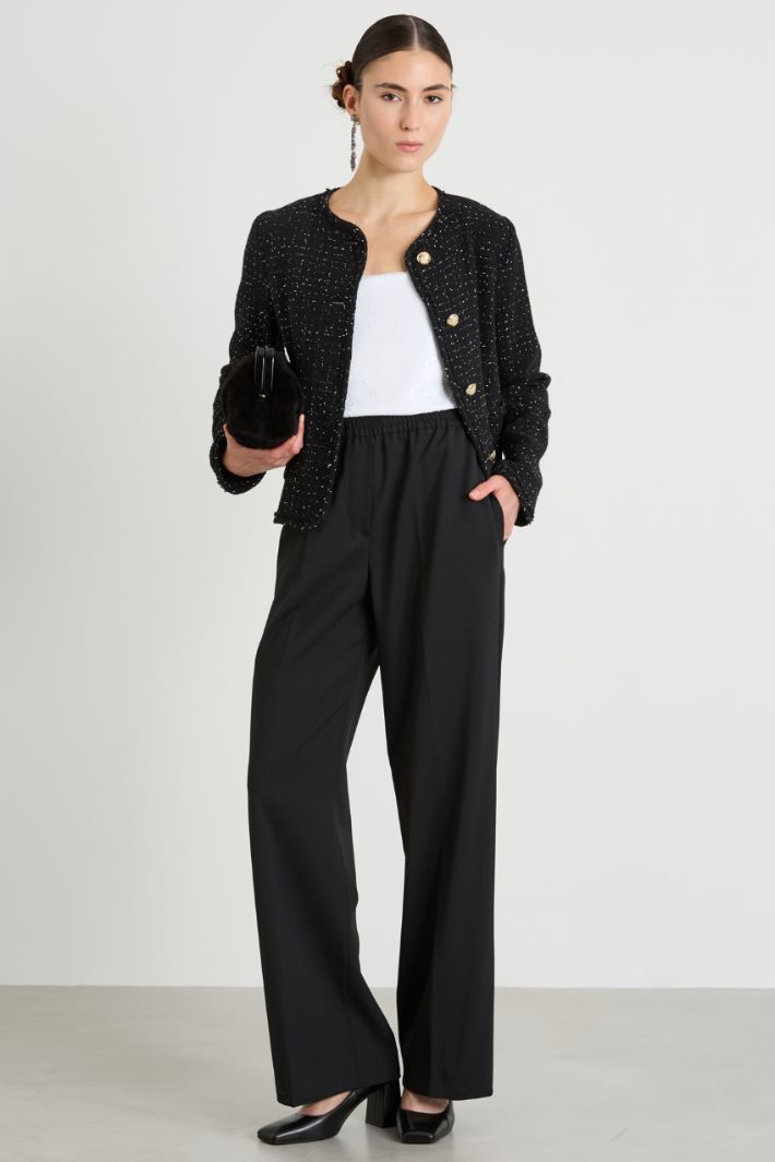 Giacca corta in tweed