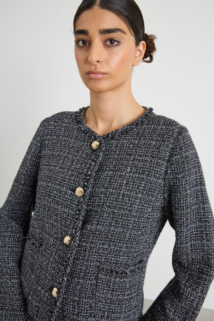 Giacca corta in tweed Intrend - 4