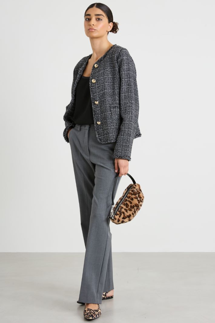 Giacca corta in tweed Intrend - 3