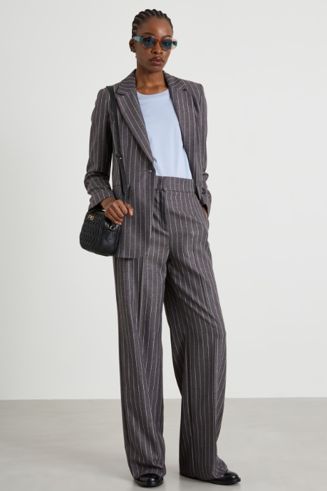 Pinstriped gabardine blazer Intrend