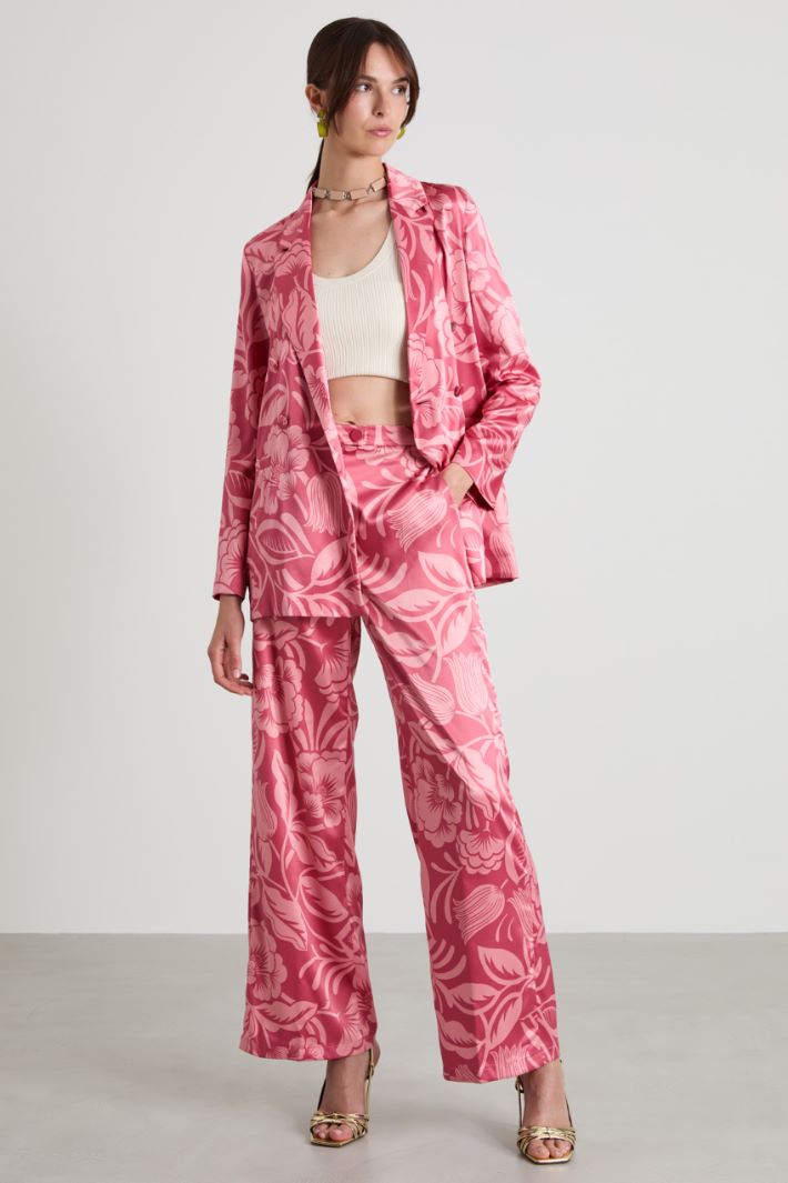 Deconstructed satin blazer Intrend - 3