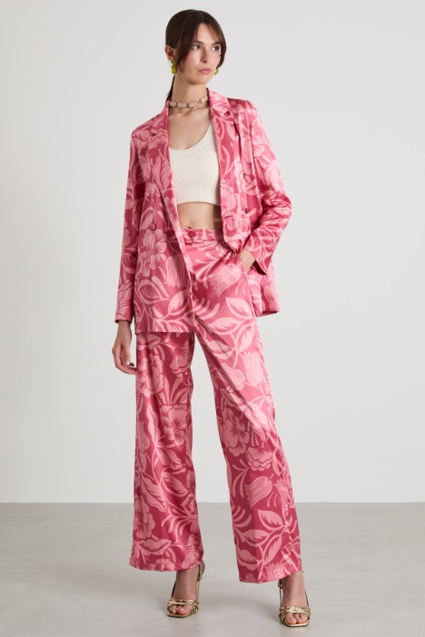 Deconstructed satin blazer Intrend