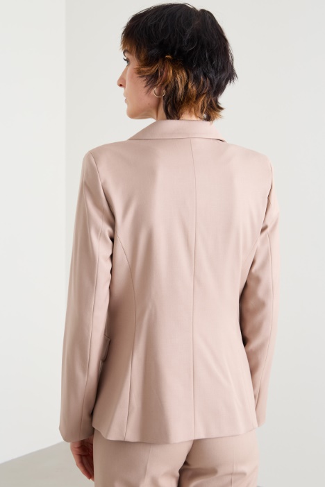 Blazer sfiancato in flanella