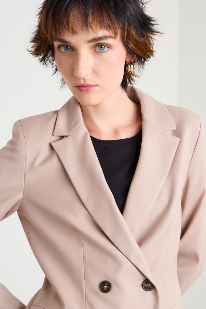 Blazer sfiancato in flanella Intrend - 4