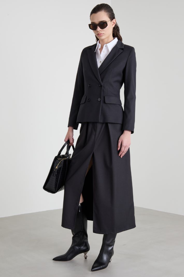Blazer sfiancato in flanella Intrend - 3