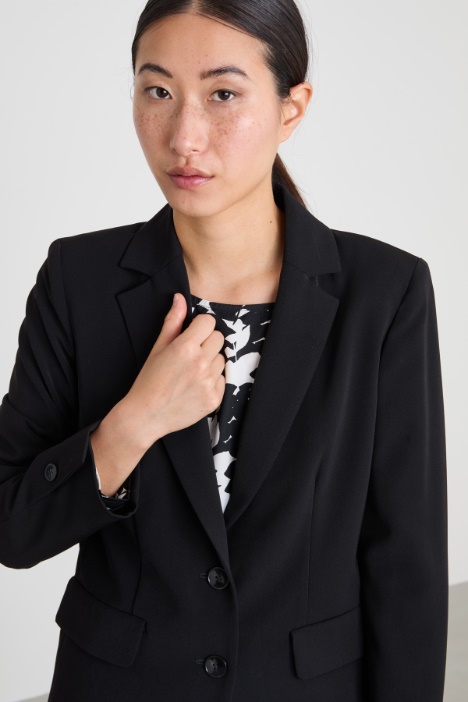 Blazer in twill stretch