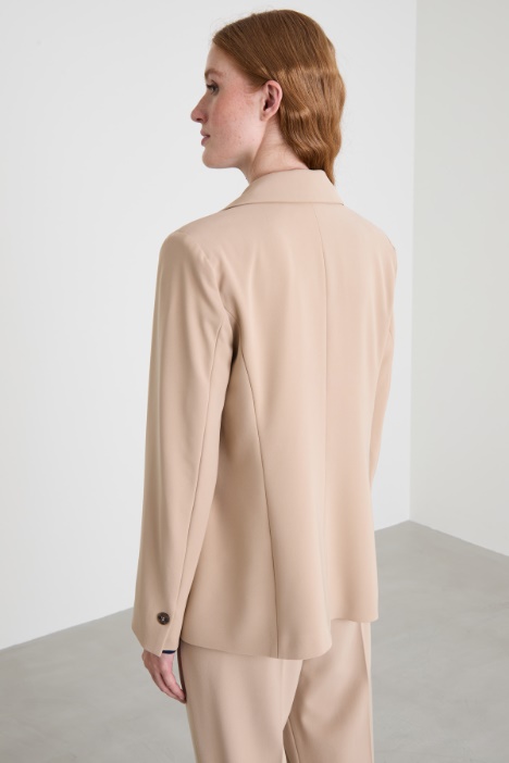 Blazer de sarga elástica