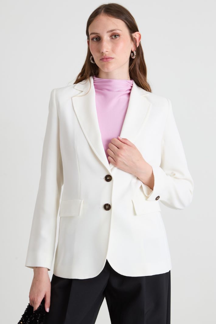 Blazer in envers satin