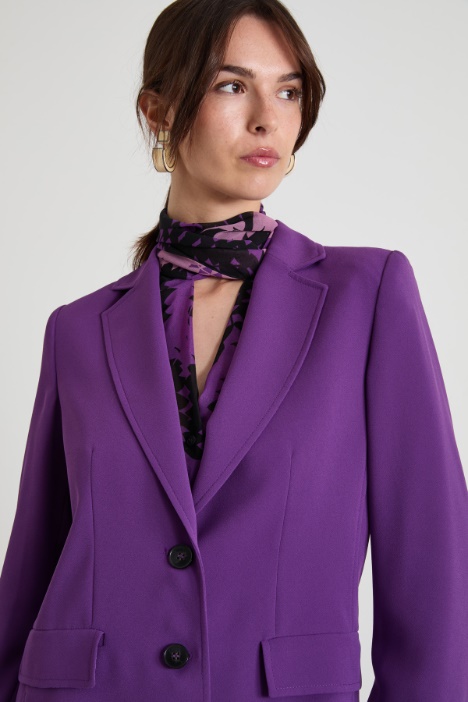 Blazer in envers satin