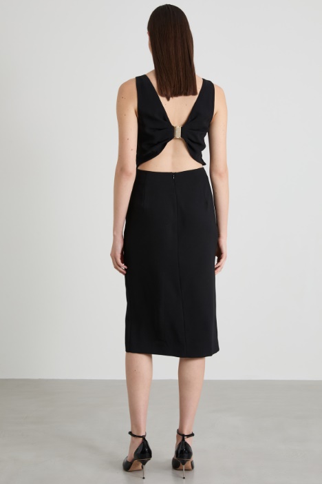 Spencer e abito in crépe