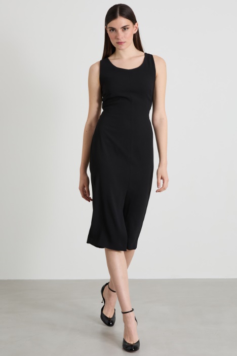 Spencer e abito in crépe