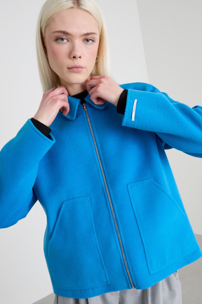 Giacca in doppio tessuto con zip Intrend - 4