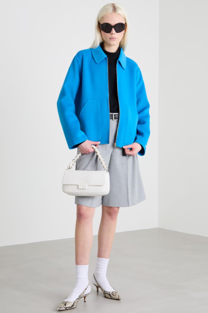 Giacca in doppio tessuto con zip Intrend