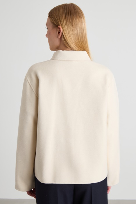 Giacca in doppio tessuto con zip