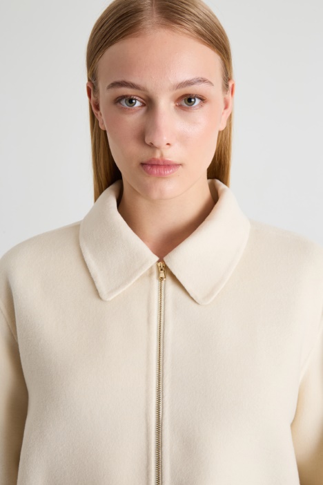 Giacca in doppio tessuto con zip