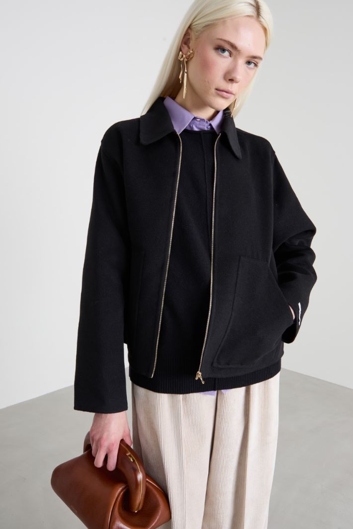 Giacca in doppio tessuto con zip Intrend - 2