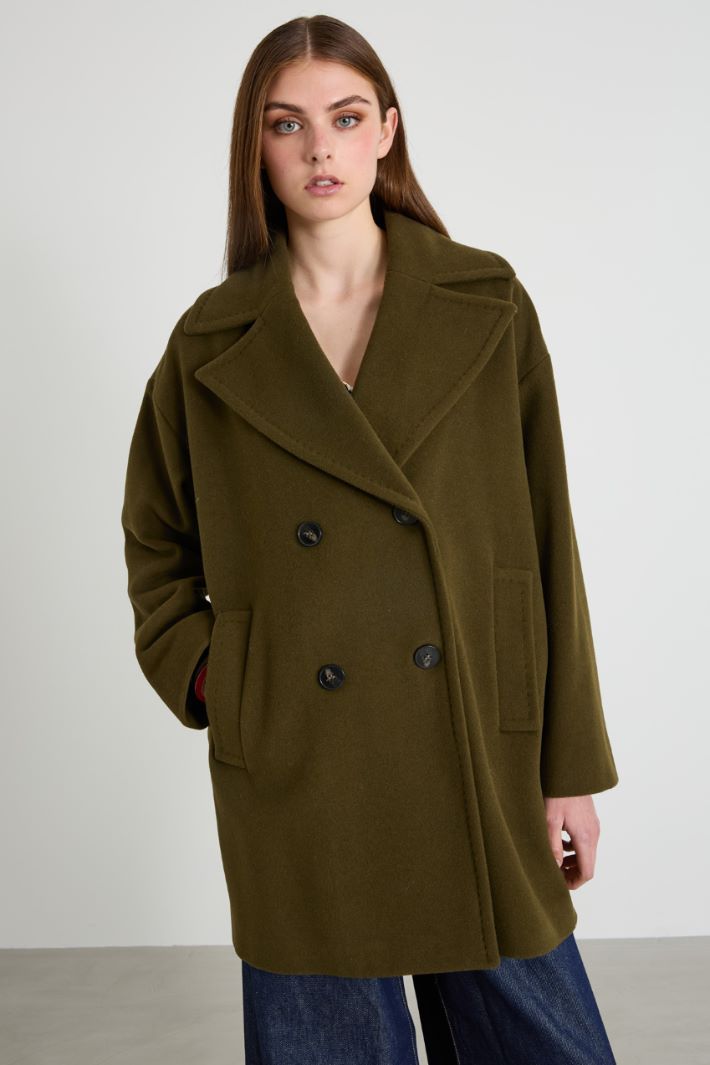 Double-breasted drap coat Intrend - 2